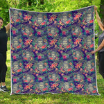 Tropical Buddha Print Quilt