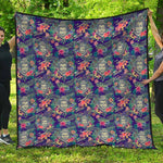 Tropical Buddha Print Quilt