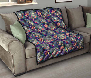 Tropical Buddha Print Quilt