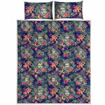 Tropical Buddha Print Quilt Bed Set