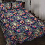 Tropical Buddha Print Quilt Bed Set