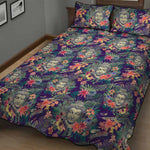 Tropical Buddha Print Quilt Bed Set