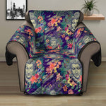 Tropical Buddha Print Recliner Protector