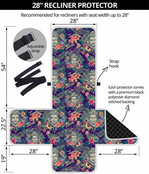 Tropical Buddha Print Recliner Protector
