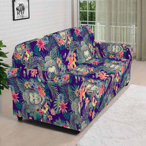 Tropical Buddha Print Sofa Cover