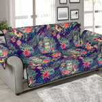 Tropical Buddha Print Sofa Protector