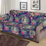 Tropical Buddha Print Sofa Protector