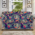 Tropical Buddha Print Sofa Protector