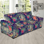 Tropical Buddha Print Sofa Slipcover