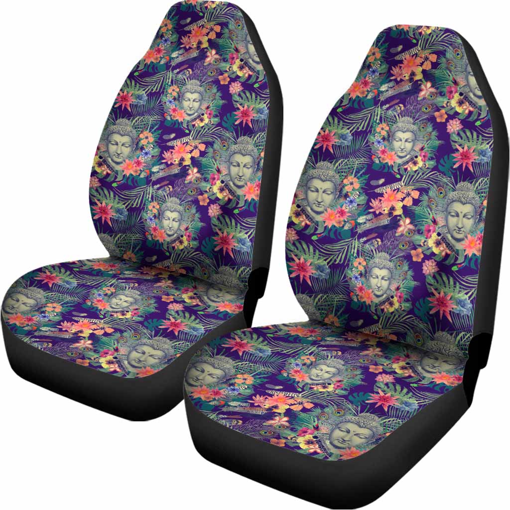 Tropical Buddha Print Universal Fit Car Seat Covers