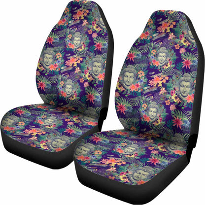 Tropical Buddha Print Universal Fit Car Seat Covers