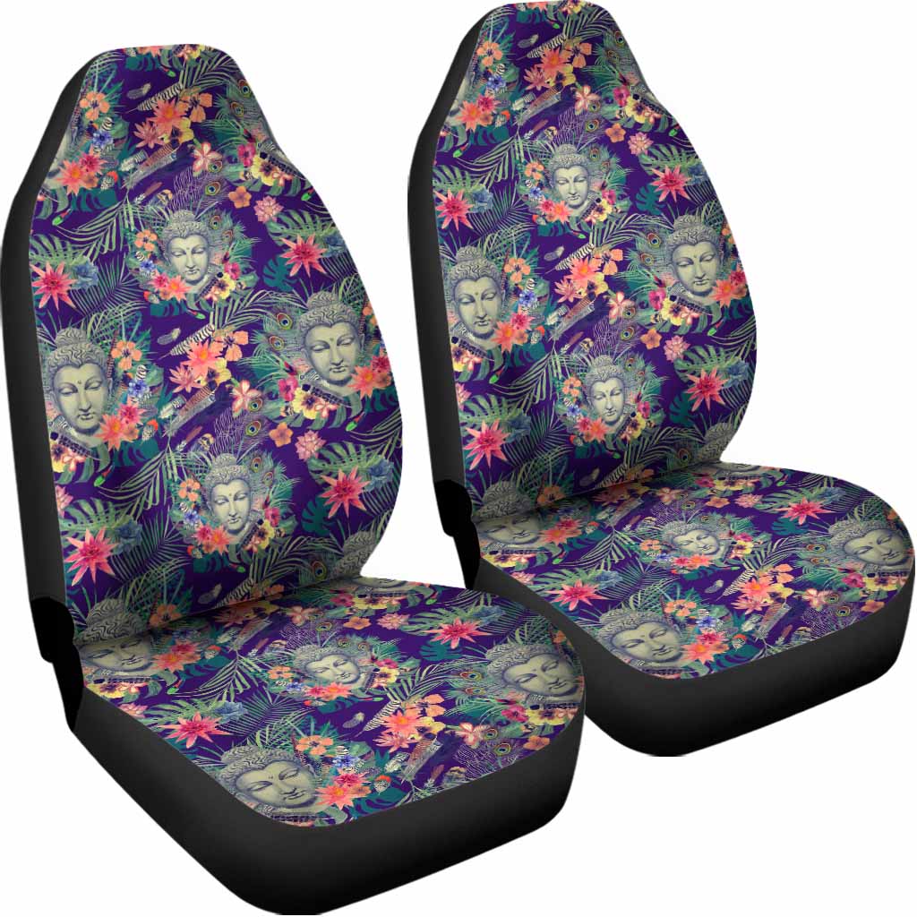 Tropical Buddha Print Universal Fit Car Seat Covers