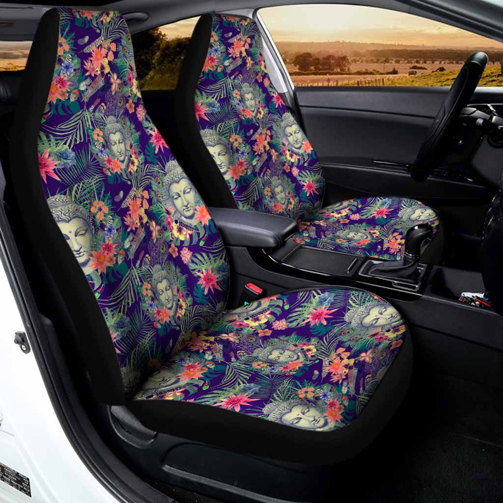 Tropical Buddha Print Universal Fit Car Seat Covers