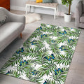 Tropical Butterfly Pattern Print Floor Mat