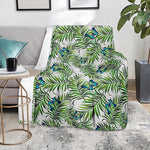 Tropical Butterfly Pattern Print Blanket
