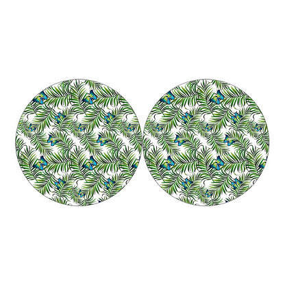Tropical Butterfly Pattern Print Car Coasters