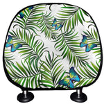 Tropical Butterfly Pattern Print Car Headrest Covers