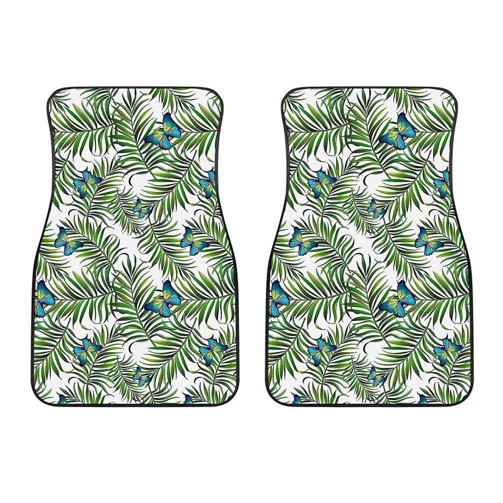 Tropical Butterfly Pattern Print Front Car Floor Mats