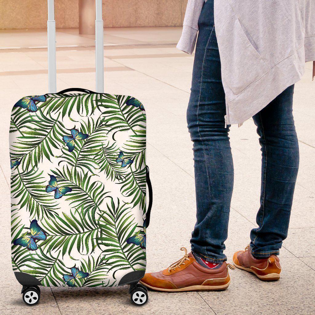 Tropical Butterfly Pattern Print Luggage Cover GearFrost