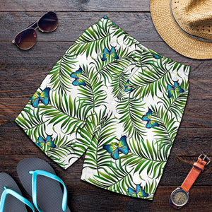 Tropical Butterfly Pattern Print Men's Shorts