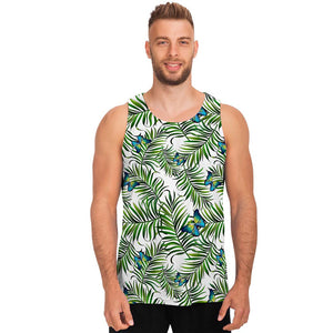 Tropical Butterfly Pattern Print Men's Tank Top