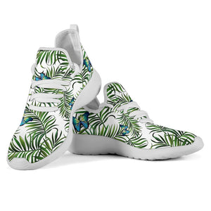 Tropical Butterfly Pattern Print Mesh Knit Shoes GearFrost