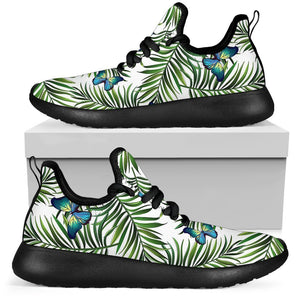 Tropical Butterfly Pattern Print Mesh Knit Shoes GearFrost