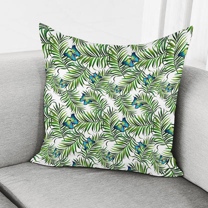 Tropical Butterfly Pattern Print Pillow Cover
