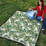 Tropical Butterfly Pattern Print Quilt