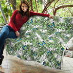 Tropical Butterfly Pattern Print Quilt