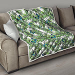 Tropical Butterfly Pattern Print Quilt