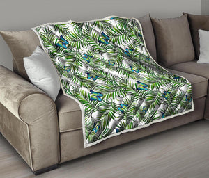 Tropical Butterfly Pattern Print Quilt