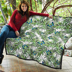 Tropical Butterfly Pattern Print Quilt