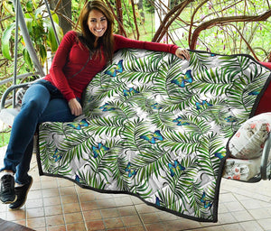 Tropical Butterfly Pattern Print Quilt