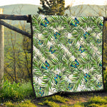 Tropical Butterfly Pattern Print Quilt