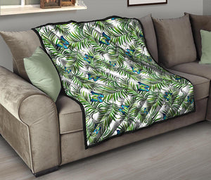 Tropical Butterfly Pattern Print Quilt