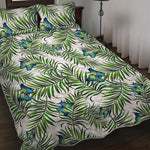 Tropical Butterfly Pattern Print Quilt Bed Set