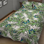 Tropical Butterfly Pattern Print Quilt Bed Set