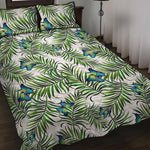 Tropical Butterfly Pattern Print Quilt Bed Set