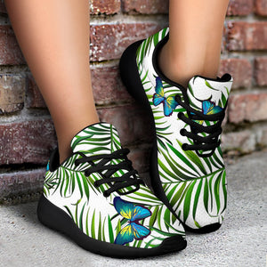 Tropical Butterfly Pattern Print Sport Shoes GearFrost