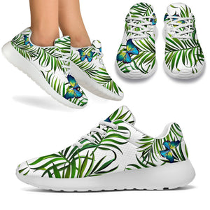 Tropical Butterfly Pattern Print Sport Shoes GearFrost