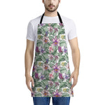 Tropical Cattleya Pattern Print Apron