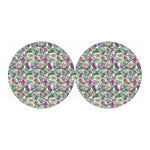 Tropical Cattleya Pattern Print Car Coasters