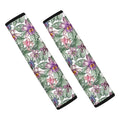 Tropical Cattleya Pattern Print Car Seat Belt Covers