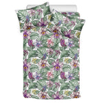 Tropical Cattleya Pattern Print Duvet Cover Bedding Set