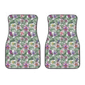 Tropical Cattleya Pattern Print Front Car Floor Mats