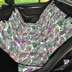 Tropical Cattleya Pattern Print Pet Car Back Seat Cover