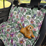 Tropical Cattleya Pattern Print Pet Car Back Seat Cover