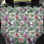 Tropical Cattleya Pattern Print Pet Car Back Seat Cover