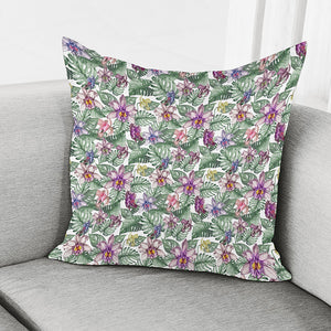 Tropical Cattleya Pattern Print Pillow Cover